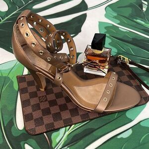 Isola heels bronze strap up